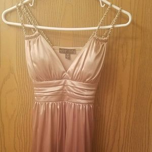 Formal Gold, double spaghetti strapped, mini dress